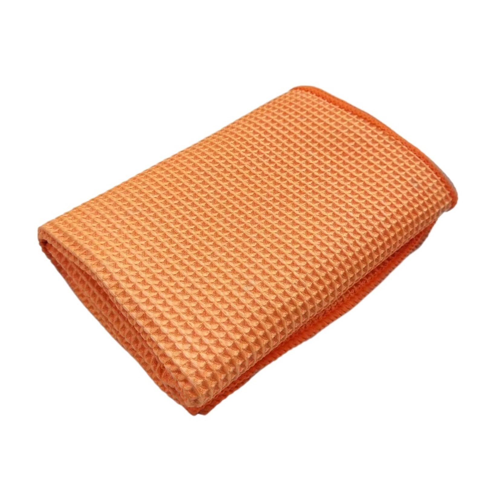 Premium Microfiber Car Wash Towel - Super Absorbent Waffle Weave Detailing Cloth for Care Household Cleaning Blue 38x38cm