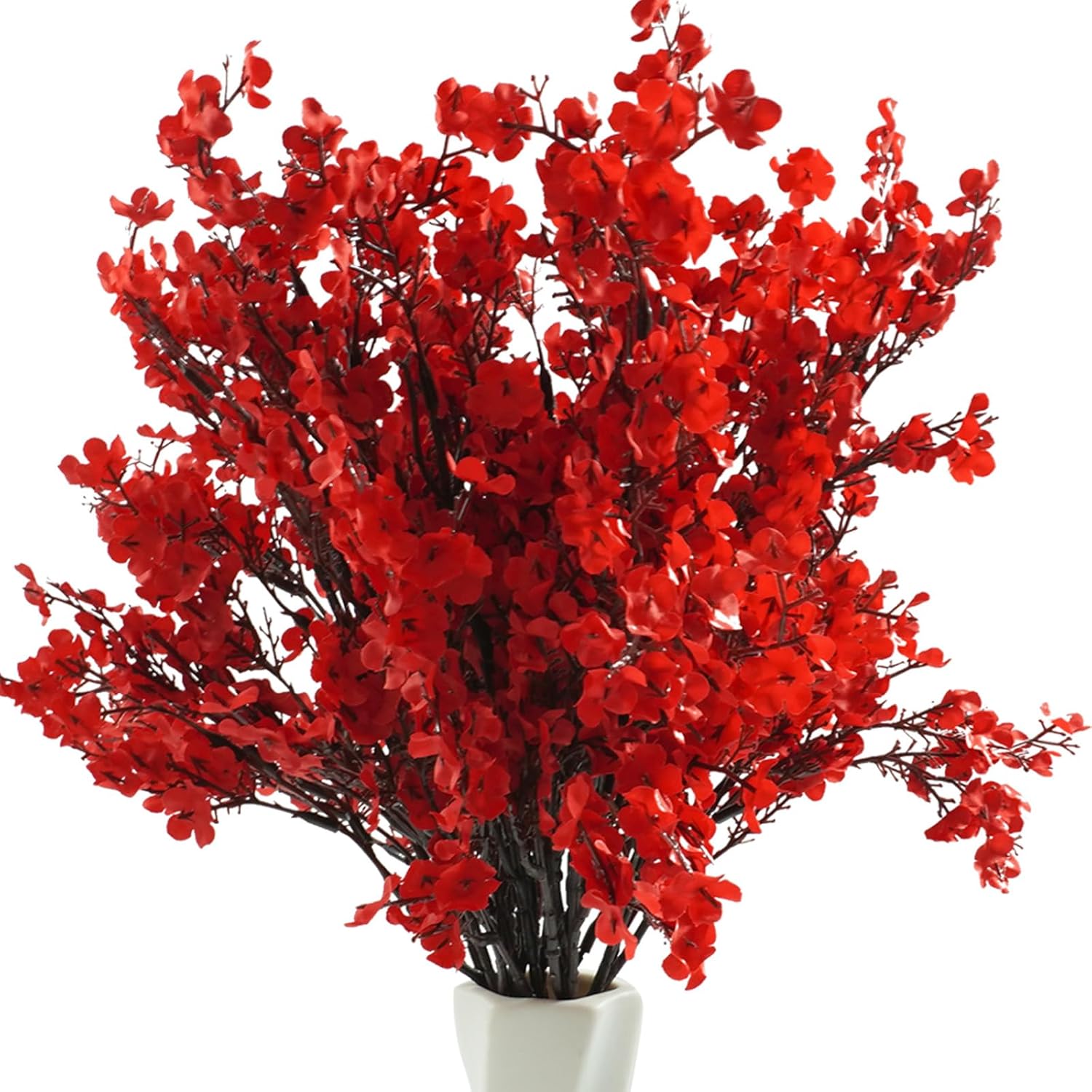 Cherry Blossom Branches Artificial Flowers for Vase,10 Bundles Babys Breath Fake Silk Flower Bulk,Faux Gypsophila for Office Wedding Outdoor Indoor Table Centerpiece Party Home Decor