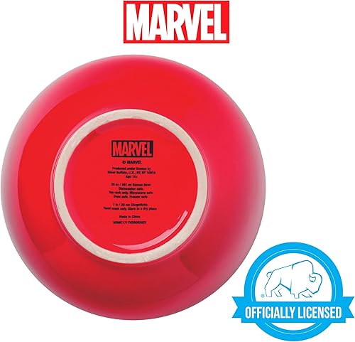 Miniatura 110 de Silver Buffalo - Cuenco con palillos para arroz, fideos o ramen, de cerámica, modelo Hogwarts Railways con escudo, de Harry Potter, apto