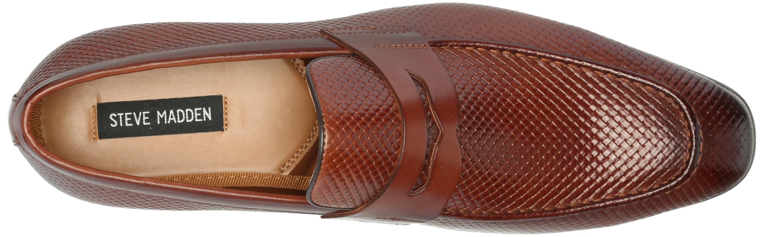Steve Madden Jamone, Mocassino Uomo, Marrone Chiaro Goffrato, 40 EU