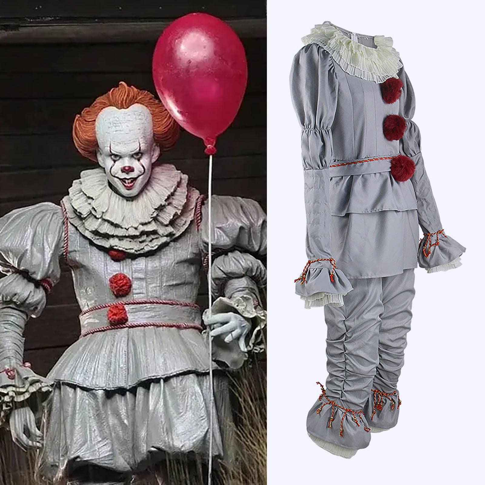 Buy Rianpesn Halloween Pennywise Costumes Adult,Halloween Cosplay y