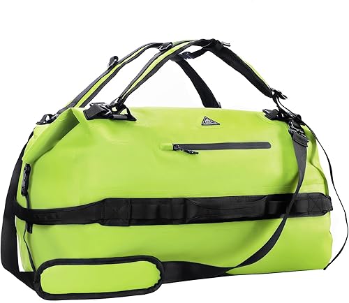 Haimont Mochila de lona grande impermeable con parte superior enrollable, bolsa de lona seca resistente para navegación, viajes, motocicleta, kayak,