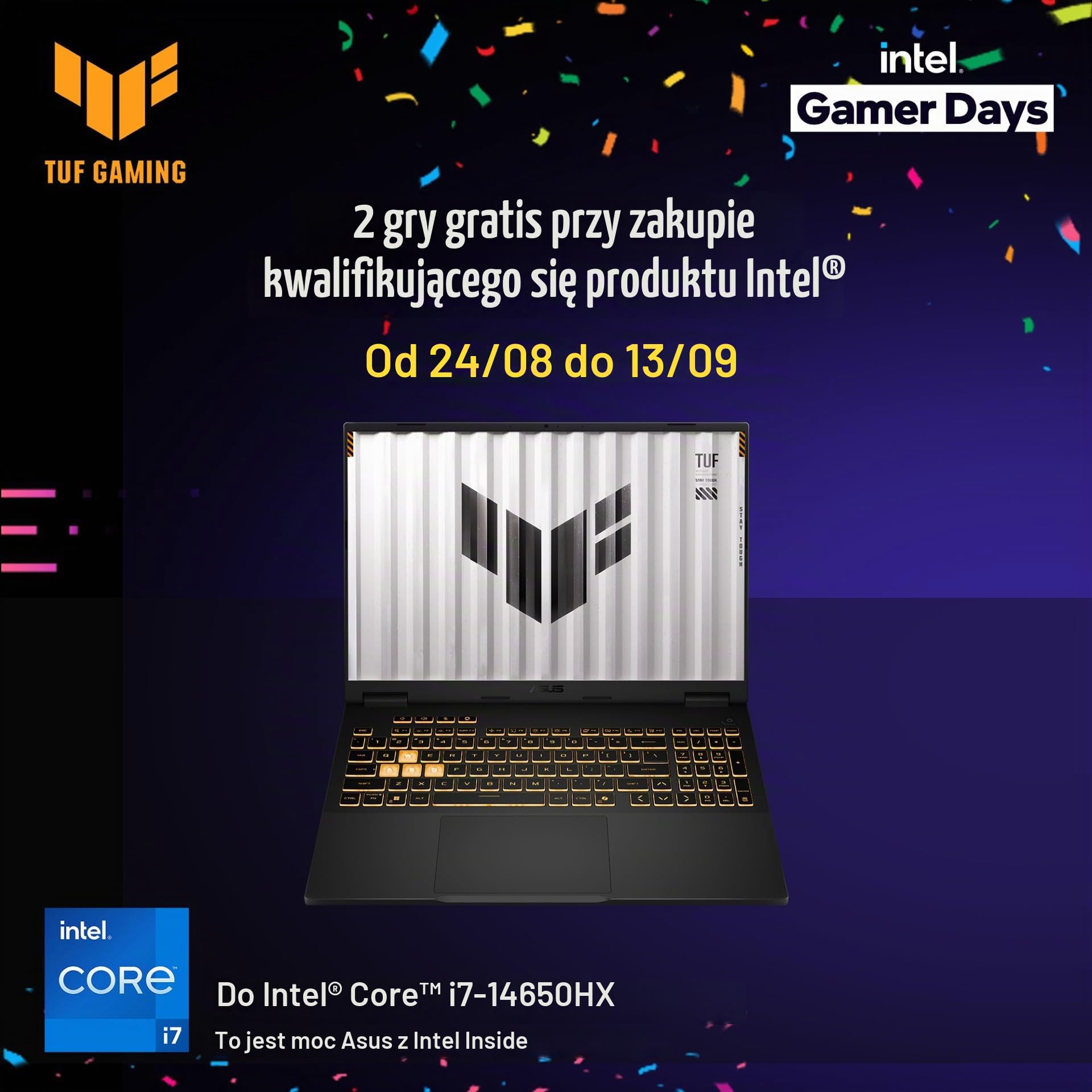 ASUS ROG STRIX-G18-G815LR-S9138W 18 cali 2,5K 240 Hz PC przenośny (Intel Core Ultra 9 Procesor 5.4 GHz, 32 GB DDR5, 1TB SSD, NVIDIA GeForce RTX 5070 Ti) - Windows 11 Home - Klawiatura AZERTY RGB
