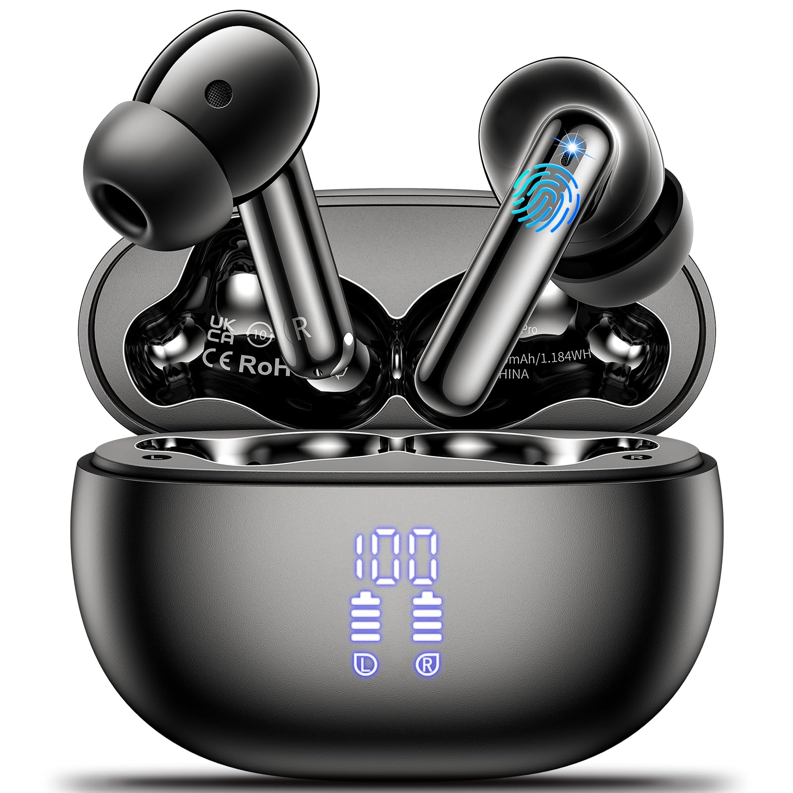 Amazon.com: Wireless Earbuds,2025 Bluetooth 5.3 Bass Stereo