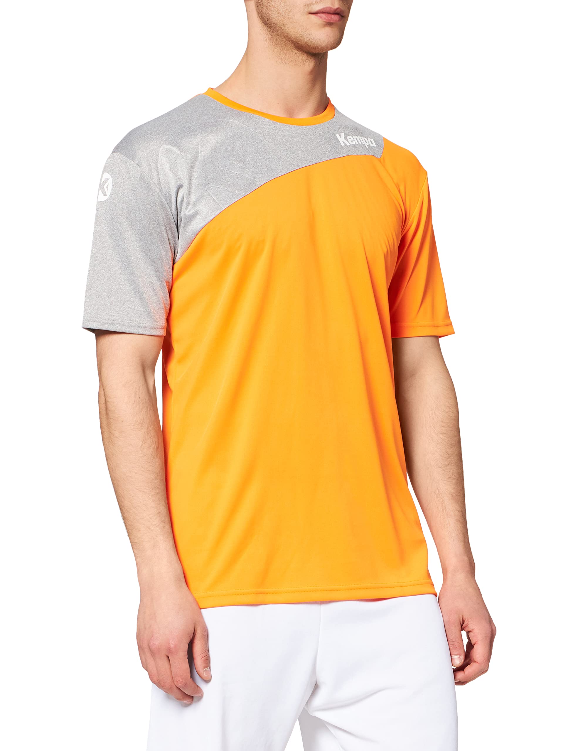 Errea ERREP Boys Core 2.0 Jersey Kids Jersey - Fresh Orange/Dark Grey Me, 128