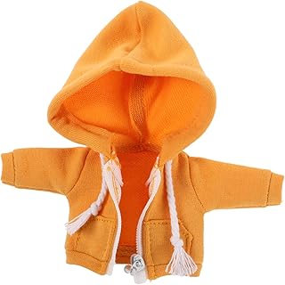 DRESSOOS Sudadera con Capucha Suave para Muñecas Pequeñas Accesorios para Vestir Color Amarillo