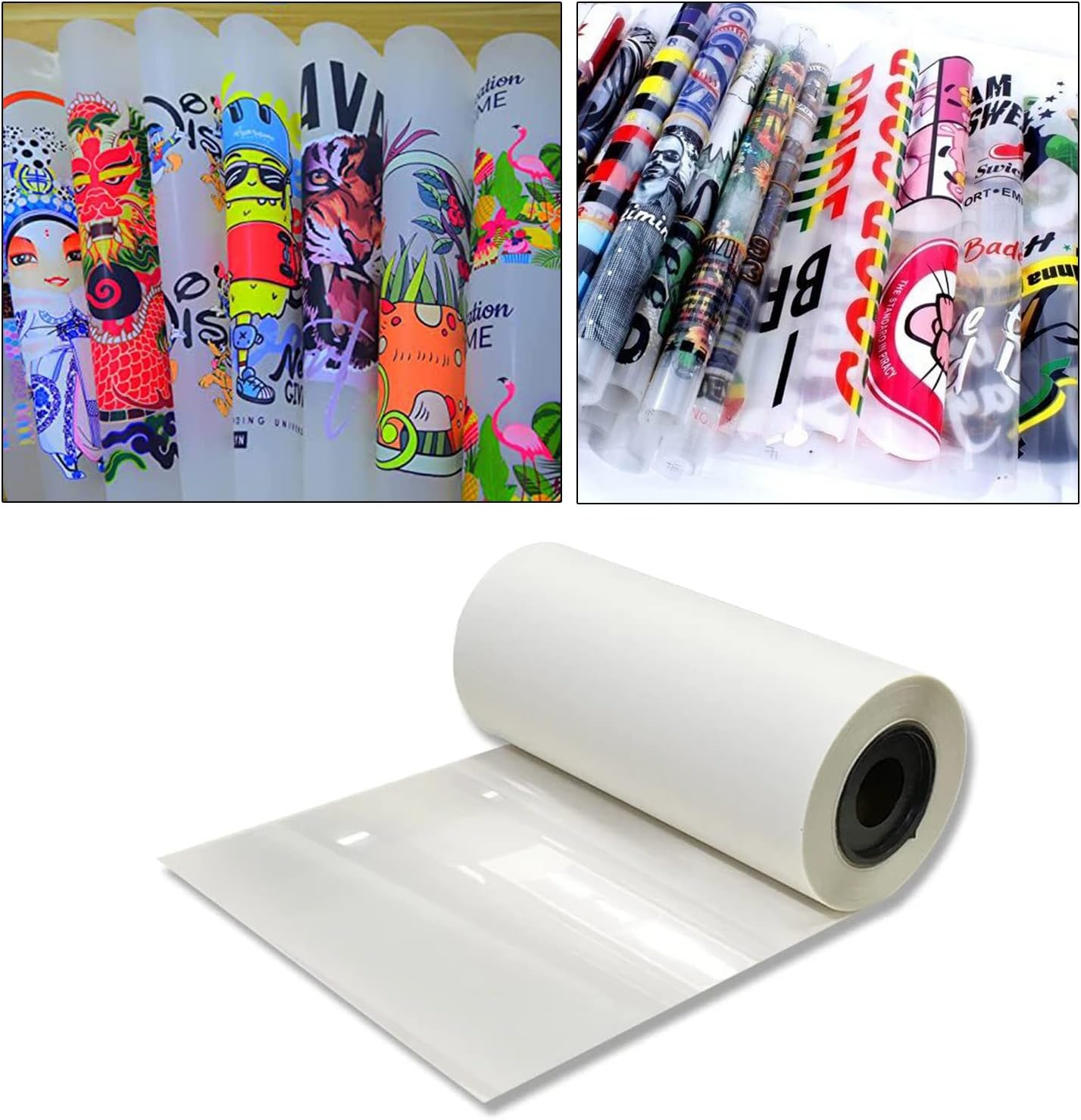 AOK DTF Roll Film Premium (13inch x 328FT) PET Transfer Film DTF Heat Transfer for DTF Printer Single Sided, Hot/Cold Peel DTF Film for DTF Inkjet Printer