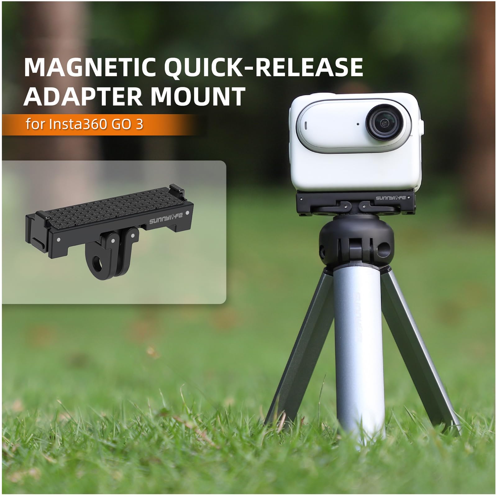 Voor Insta360 Go 3 Magnetische Quick Release Base Mount met Oplaadinterface, Oplaadbare Dock Uitbreiding Adapter Camera Beugel Houder Accessoires (Stand Voor Insta360 Go 3 Magnetische Quick Release Base Mount met Oplaadinterface, Oplaadbare Dock Uitbreiding Adapter Camera Beugel Houder Accessoires (Stand