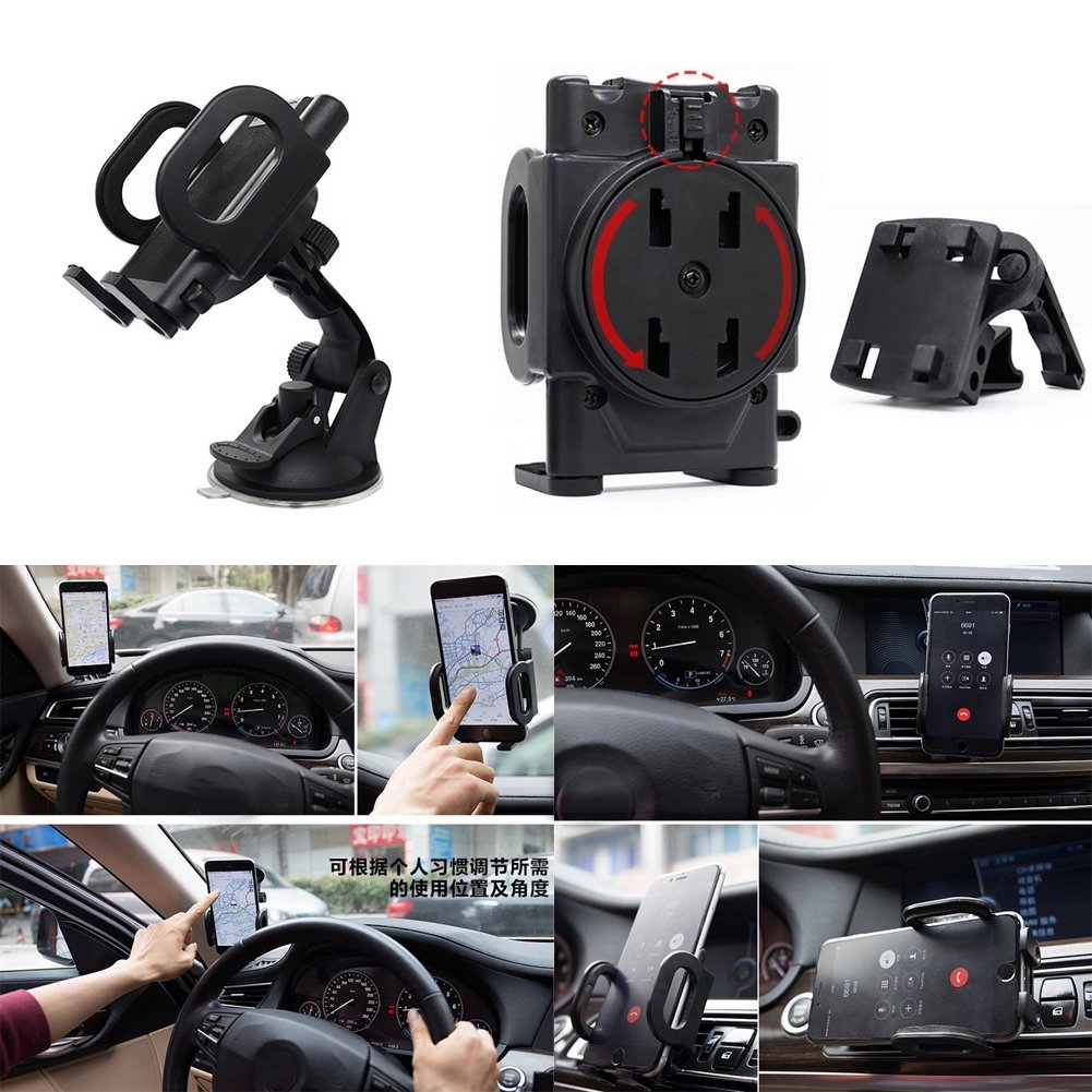 Meijunter 2in1 Air / Suction Mount Car Stand Dock Holder For BLU Advance 4.0 L2
