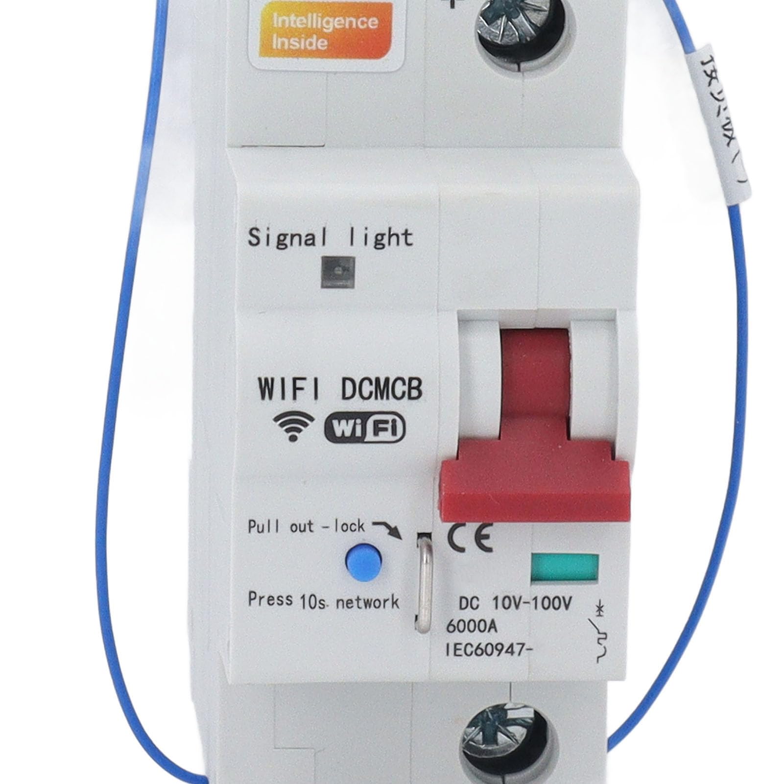 Disyuntor WiFi Inteligente Potente Control de Voz Remoto para Electrodomésticos y PC - Retardante de Llama DC 10-100V 100A Montaje en Riel DIN