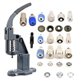 Snap Press Machine and Die Set - 4 Snap Button Dies, Hole Punch and Manual Hand Press