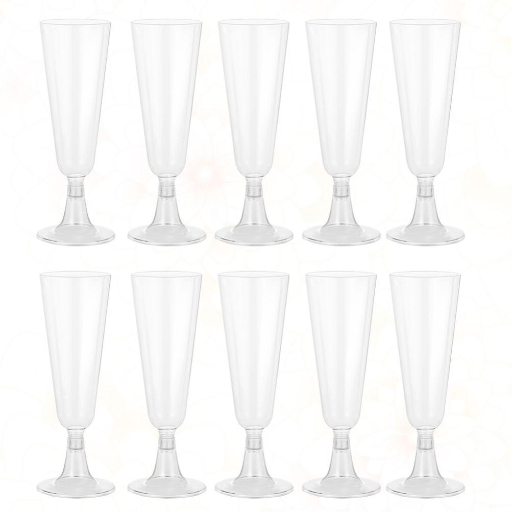 120ml使い捨て プラスチックシャンパングラス10個入×10パック プラスチック シャンパングラス（10個入り） | お取り寄せグルメ