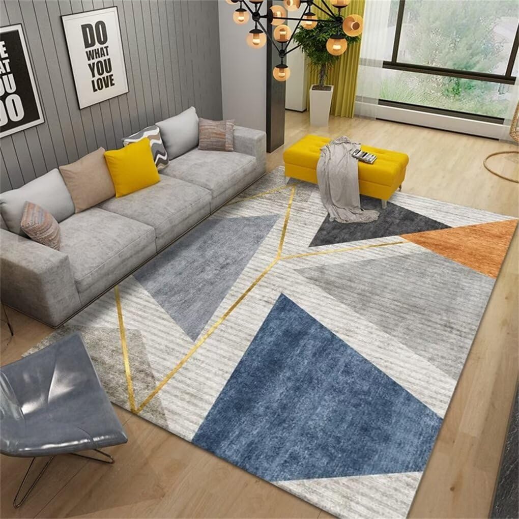 Tapis chambre bebe fille bleu et gris pour éveiller les matins de jeux au sol