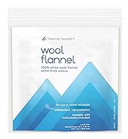 Algopix Similar Product 1 - Home Health Wool Flannel  100 White