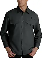 Camisas masculinas de pesca com proteção solar FPS 50+, UV, leve, secagem rápida, botões para trabalho, caminhadas, safári