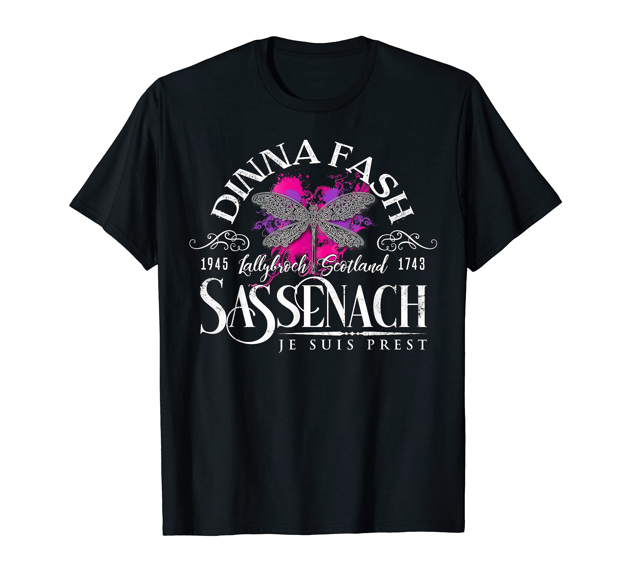 Dinna Fash Sassenach Dragonfly Paint Splash T-Shirt