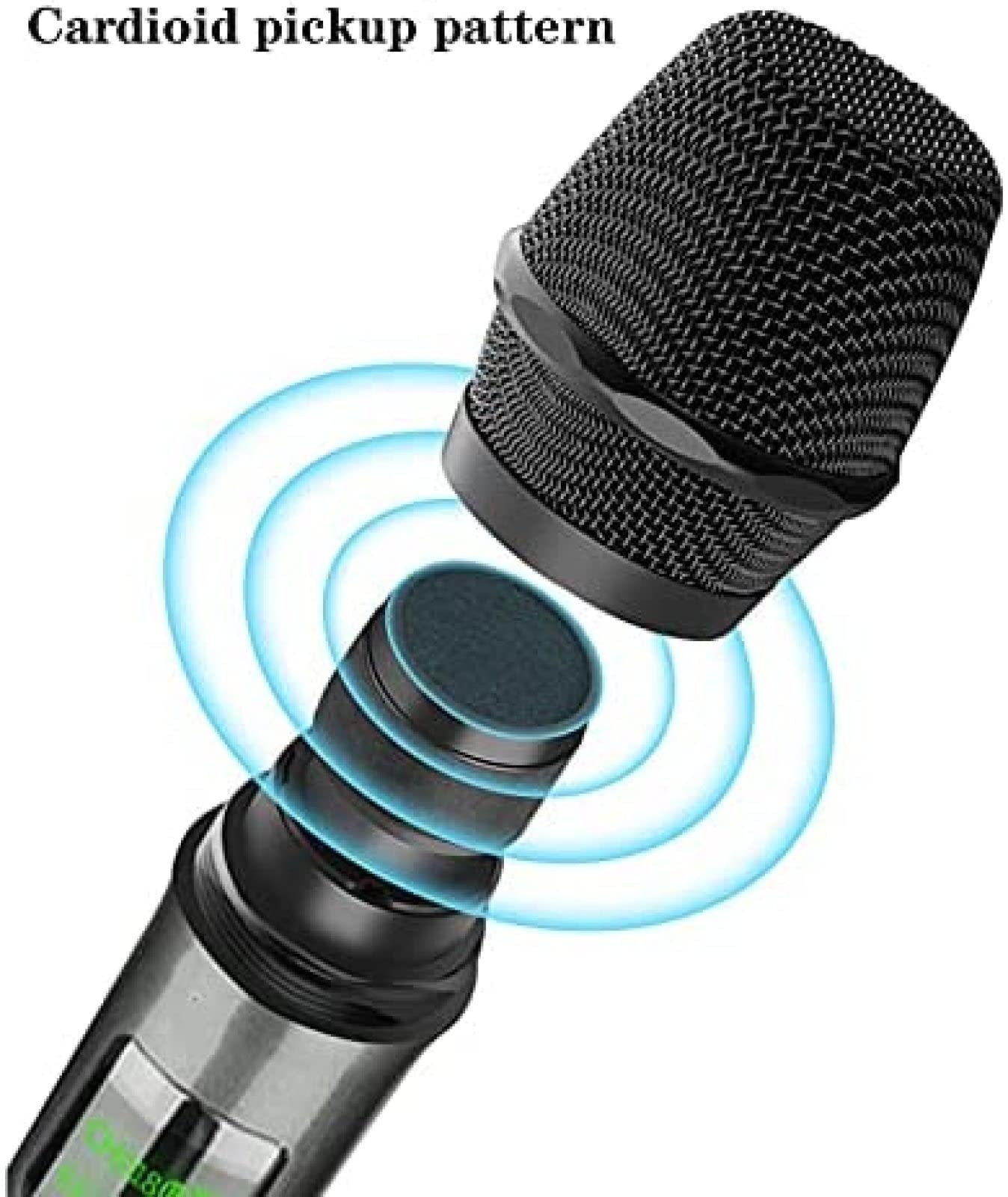 Microfono Per Cantare Microfono Wireless Ricaricabile Microfono Karaoke UHF Professionale Microfono Palmare Universale In Metallo Per Cantare, Modello Pickup Cardioide Altoparlante Bluetooth