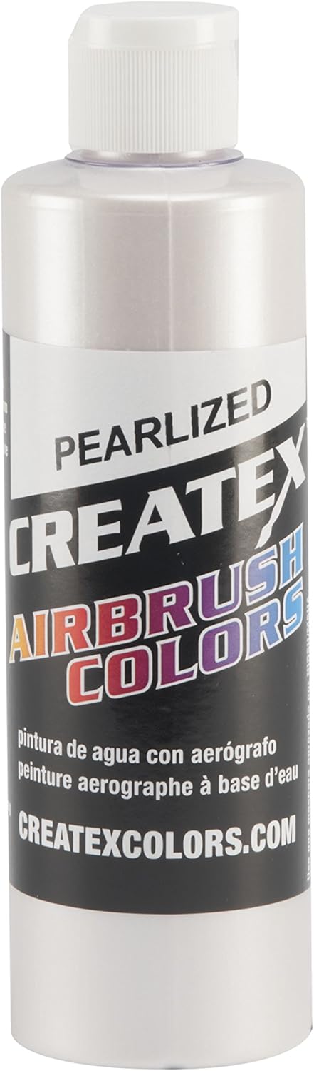 Createx Colors Paint for Airbrush, 8 oz, Pearl White