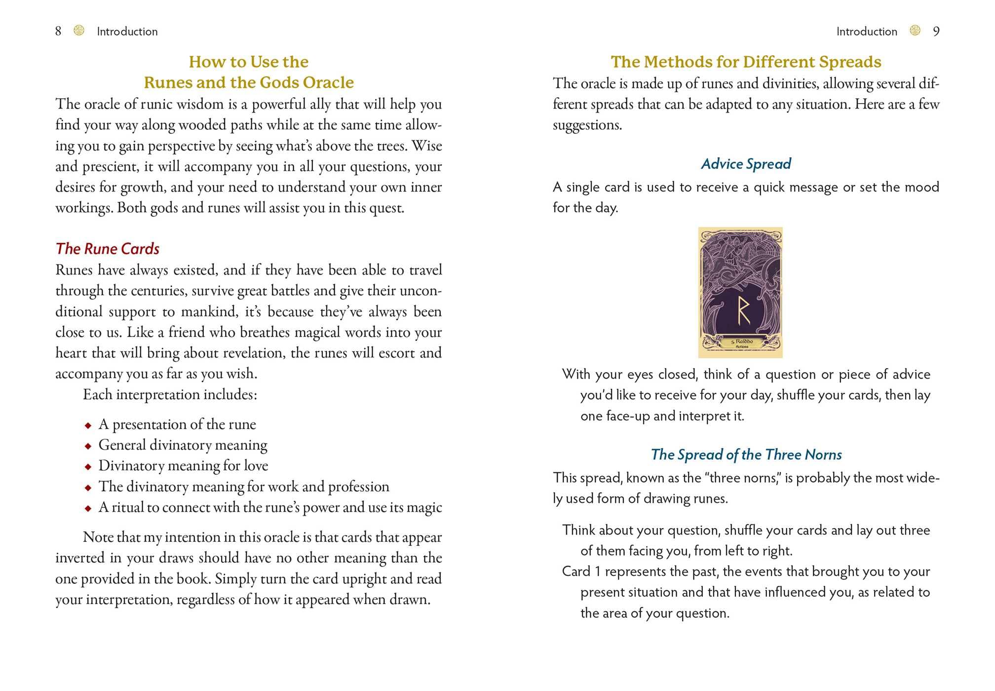 Runes and the Gods Oracle: 50 Cards and Guidebook