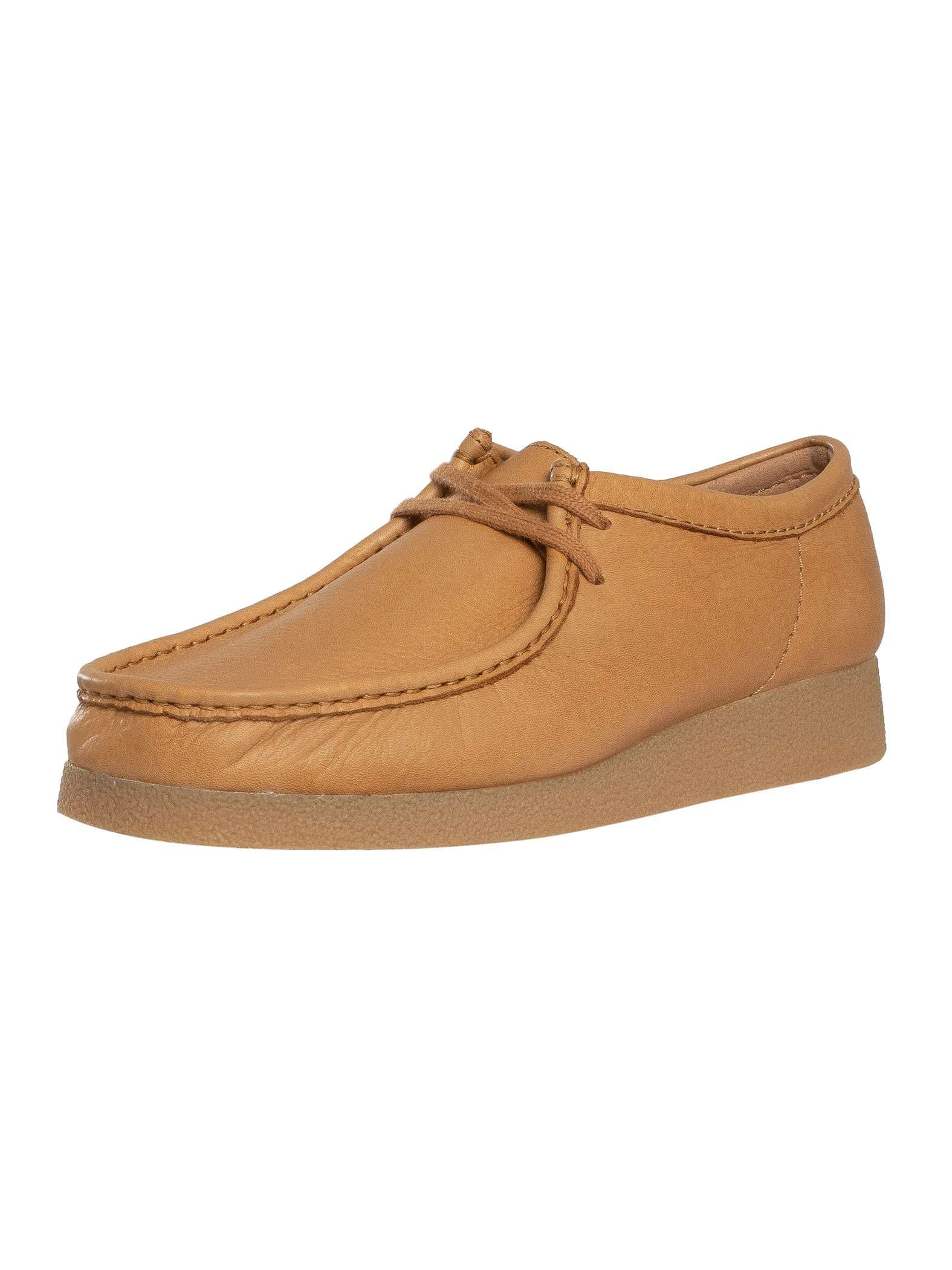 Clarks Men's Tan Wallabee Evo Leather Trainers