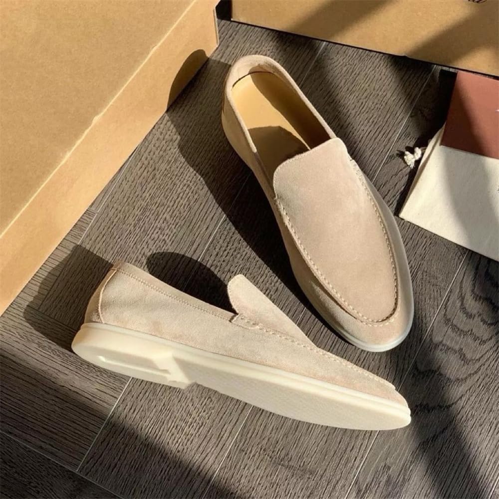 Loafers aus Wildleder Herren Klassische Wildleder Loafers Bequeme Mokassins