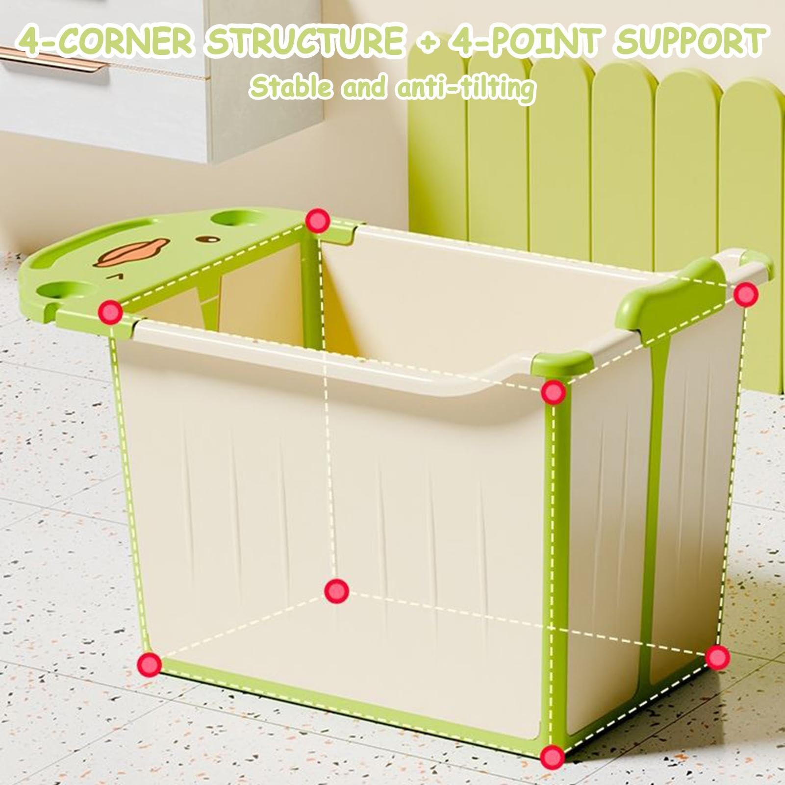 Vasca Da Bagno Per Pieghevole Con Base Antiscivolo Per Seduta | Supporto Per Il Bagno Da Viaggio Per Casa Dormitorio Appartamento Vacanze Bagno