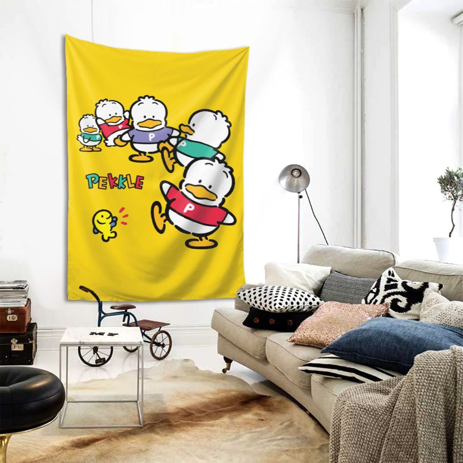 Amazon.co.jp: あひるのペックル3 タペストリー おしゃれ 壁掛け