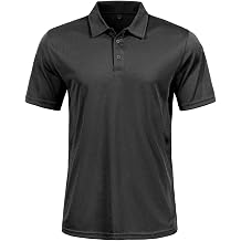 GYMELITE Mens Golf Polo Shirt Short and Long Sleeve Quick Dry Moisture Wicking Performance T Shirt for Casual Work Athletic