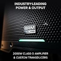 Vista 2 de Mackie SRM V-Class Serie, Altavoz de Alto Rendimiento de 12 pulgadas y 2000W, Amplificado - Negro (SRM212 V-Class)