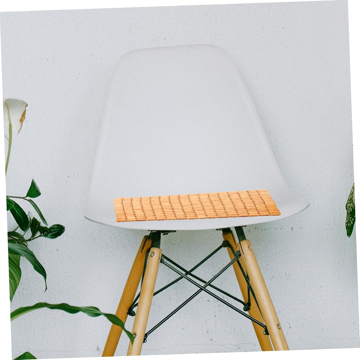 COLLBATH Bamboo Seat Cushion Cooling Pad for Dining Chair Outdoor Car Seat Breathable Portable