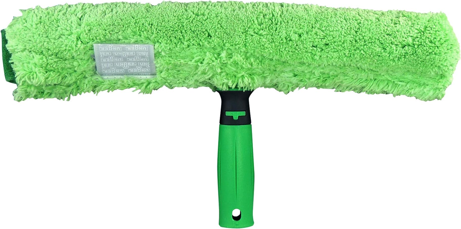 Unger MicroStrip 79020 Window Washer Length 35 cm Microfibre Cover Including Dirt Pad for Stubborn Stains Interchangeable with Velcro Fastener, Green