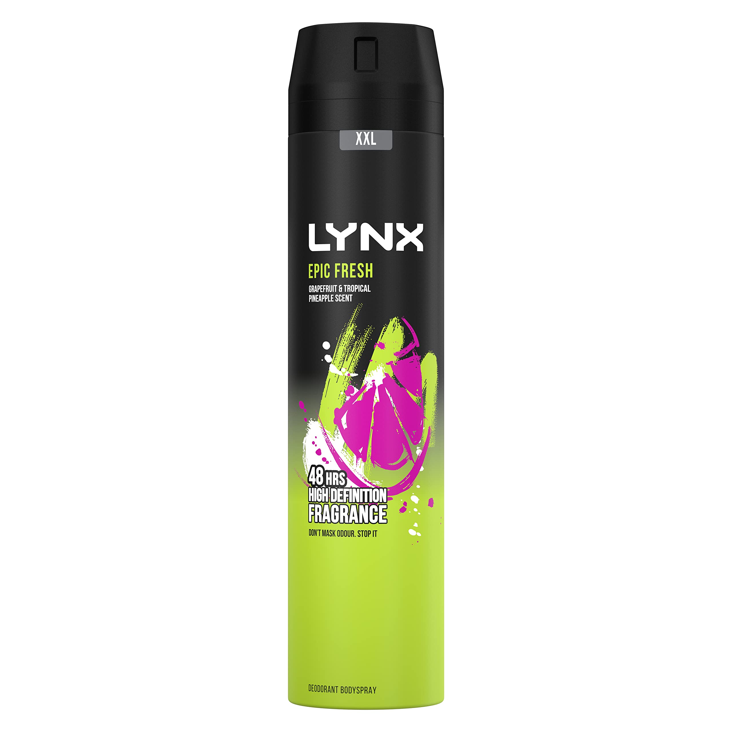Lynx Epic Fresh Grapefruit & Tropical Pineapple 48 Hours Men Body Spray, 250ml