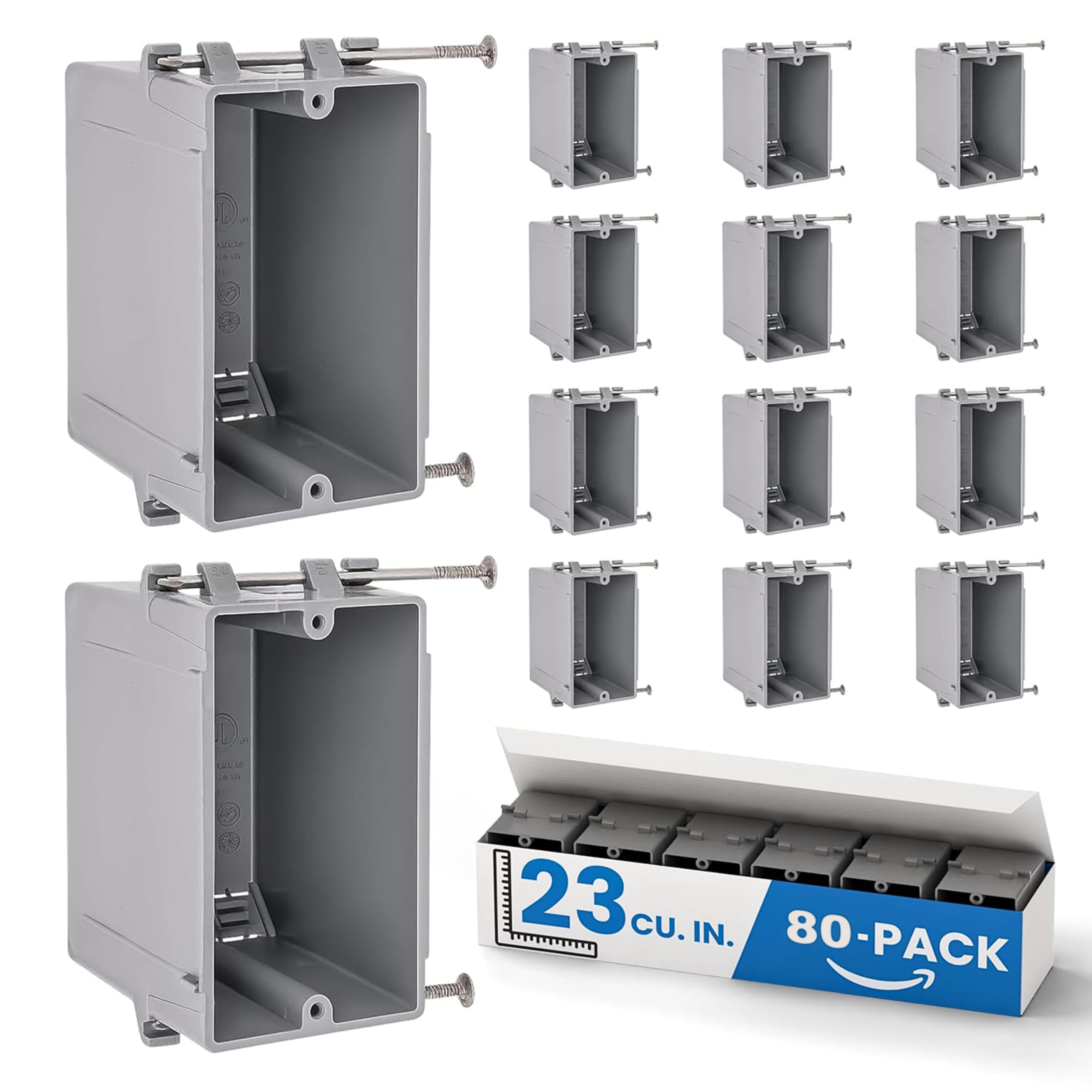 OHLECTRIC 1-Gang Outlet Box - 20 Pack -9