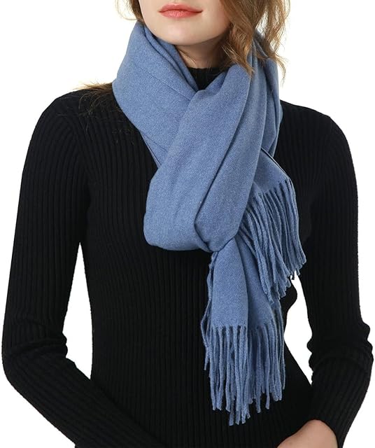 MEANBEAUTY Women's Scarf Wraps Pashminas Shawls Warm Winter Wedding Party Large Soft Thick Blanket Scarves