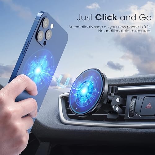 Miniatura 2 de Tmaine MagSafe - Soporte magnético para teléfono para automóvil, soporte magnético para teléfono compatible con iPhone 131212 Pro12 Pro Max12