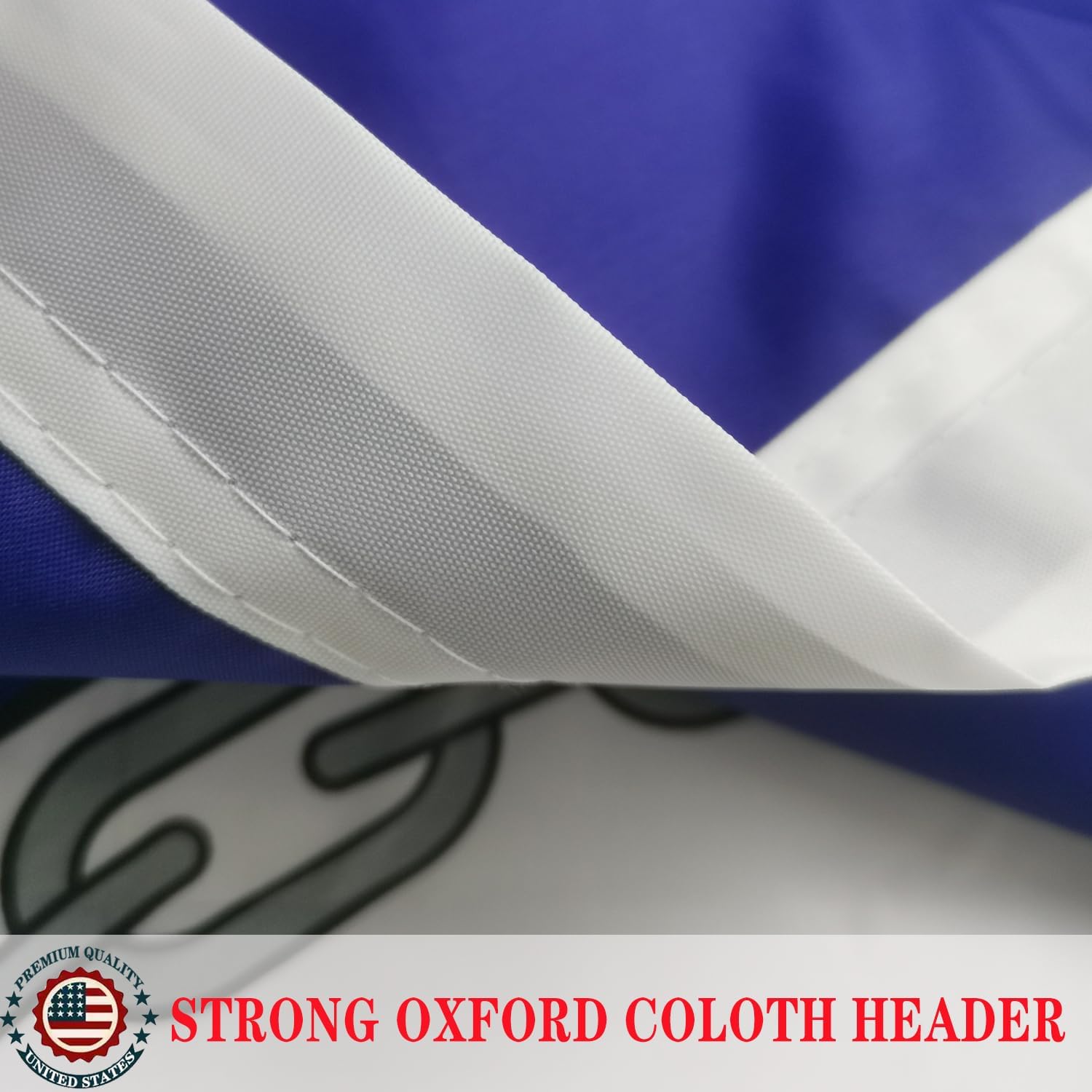 Navy Emblem Flag 3X5 Outdoor Double Sided- 3 Ply Heavy Duty Polyester Navy Military US Flag With 2 Brass Grommets, Vivid Color And Fade Proof, UV Proof