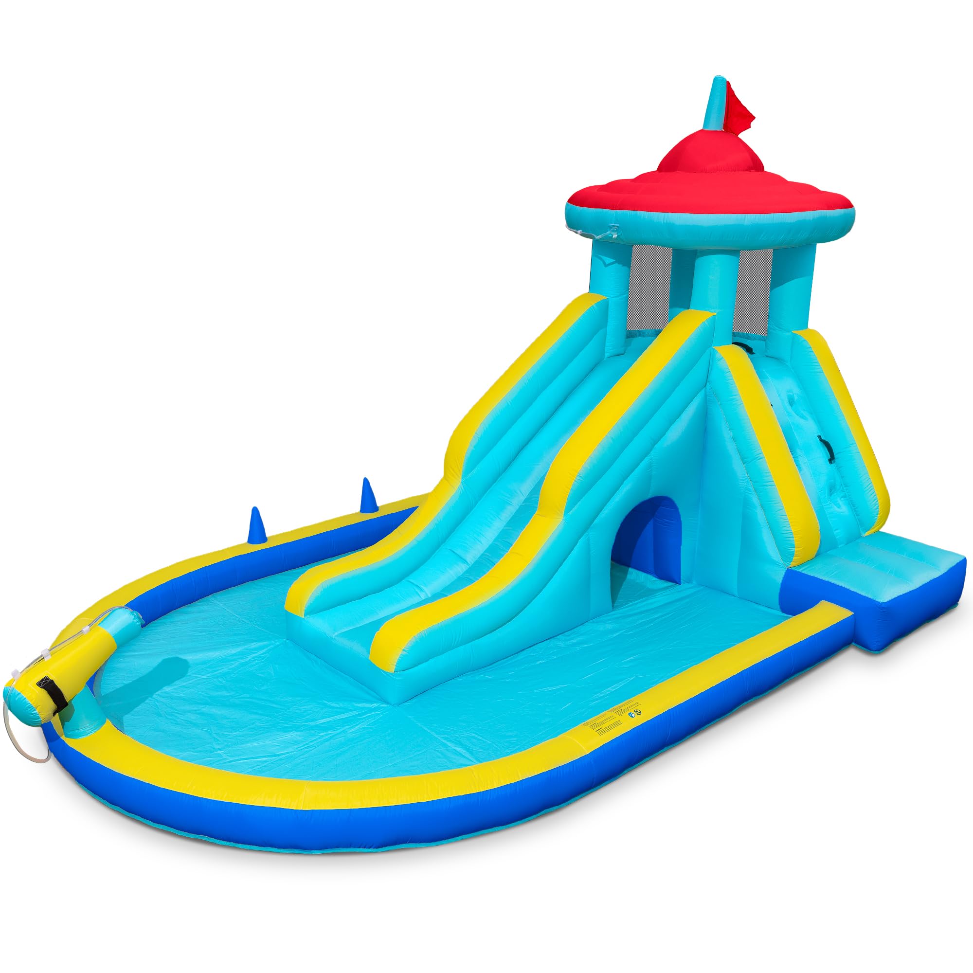 Photo 1 of Outfunny Inflatable Water Bounce House with Slide