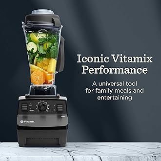 Vitamix 5200 Blender, Professional-Grade Blender for Smoothies, Soups, Ice Cream and More, Stainless-Steel Blades, Self-Cleaning Kitchen Appliance, 64 Oz Container, White