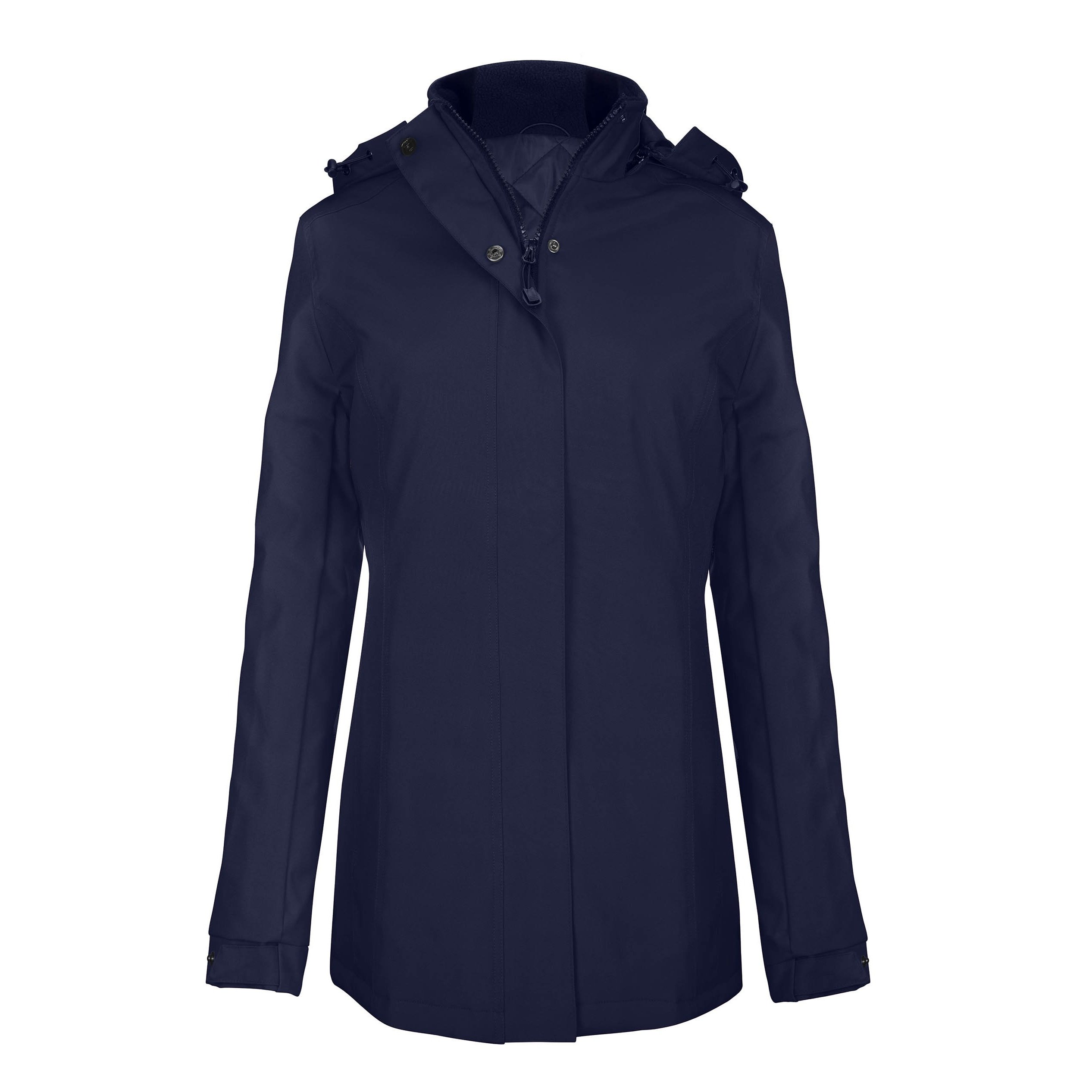 Kariban Women's Navy / Hooded Parka Jacket (Xxl) (Navy)