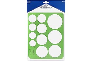 ALVIN, TD1201, Large Circles Guide Template: Precision Drawing for Your Designs