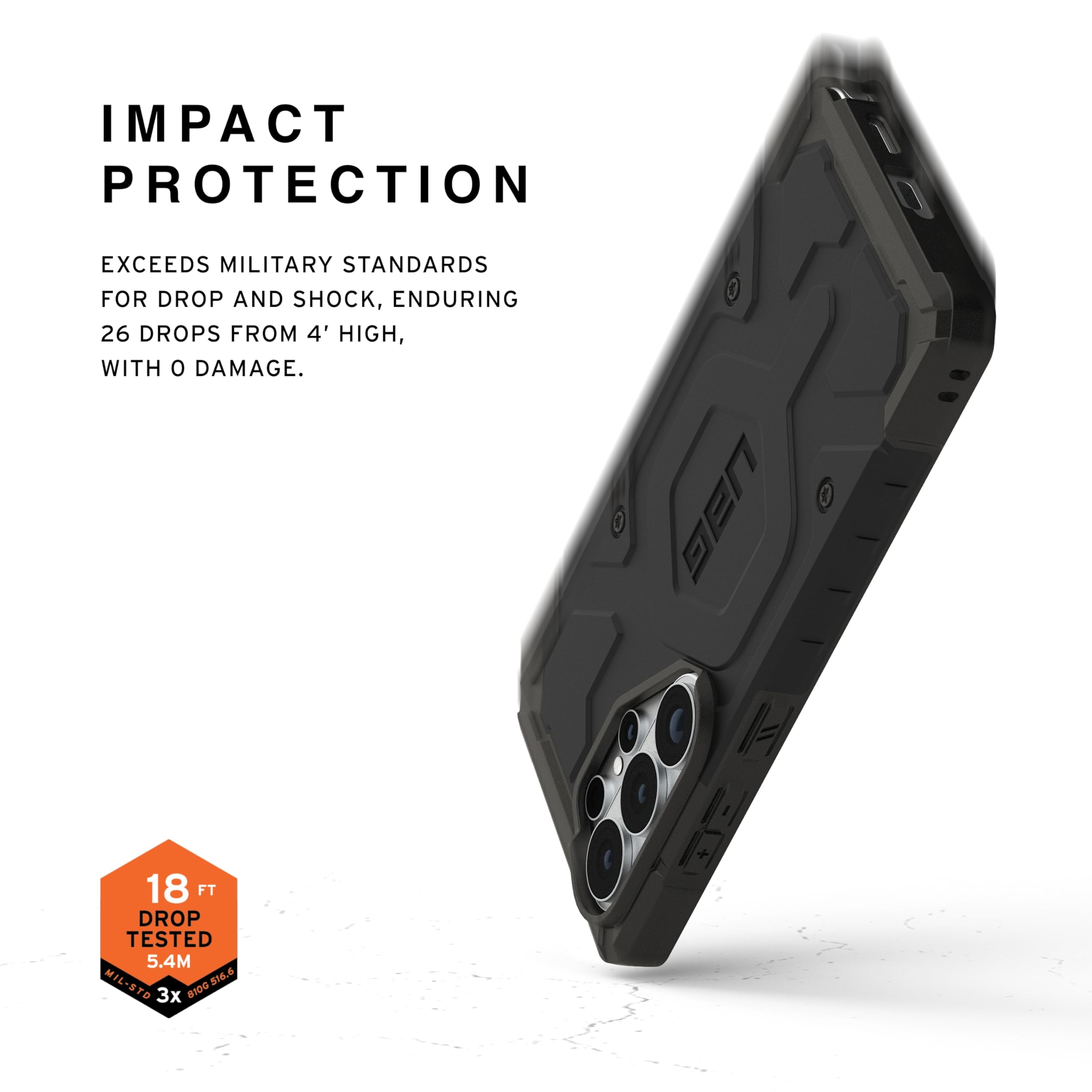 Urban Armor Gear Pathfinder MS Case Samsung Galaxy S26 Ultra Custodia (Anello magnetico, Designed for Samsung certificatoe, Ricarica wireless compatibile) nero
