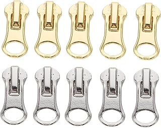 10 Pçs Reparação Zíper Puxar Etiquetas De Roupas Para Baixo Kit De Reparo De Jaqueta Zíper Destacável Puxar Zíper Puxar Bolsas De Substituição Bolsas Com Zíper De Metal Etiquetas