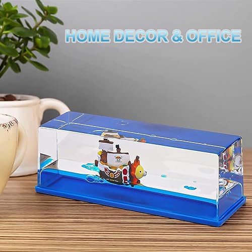 Miniatura 2 de Botella de deriva fluida de crucero, barco inssumergible en una caja, modelo de crucero Titanic, decoración de crucero de onda líquida, barco de