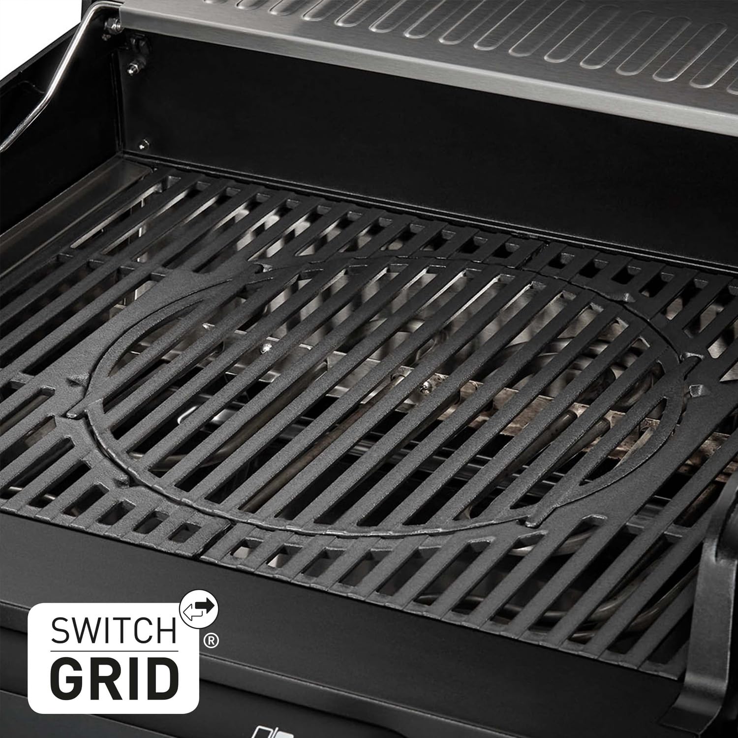 Enders® Elektrogrill eFLAVOUR 2 Turbo, doppelwandige Garhaube, integriertes Thermometer, abklappbare Seitenablagen, 3kW Turbo Zone™, 2 Heizzonen je 1500 Watt, Switch Grid™, Simple CLEAN™ #97156