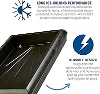 Vista 3 de Carlisle mesa buffet portable de bar para servir ensalada, cinco estrellas, Negro, 1