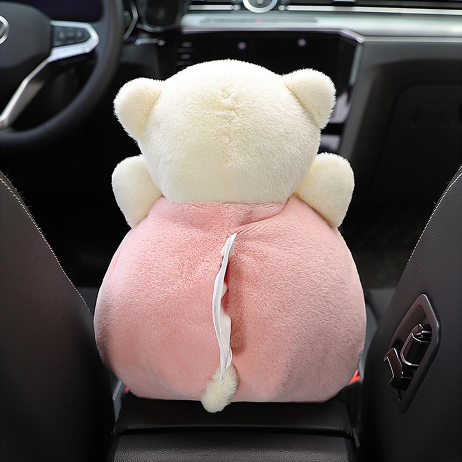 Portafazzoletti Per Auto A Forma Di Orsetto - Peluche Decorativo 2 In 1 Per Interni Auto - Foto 6