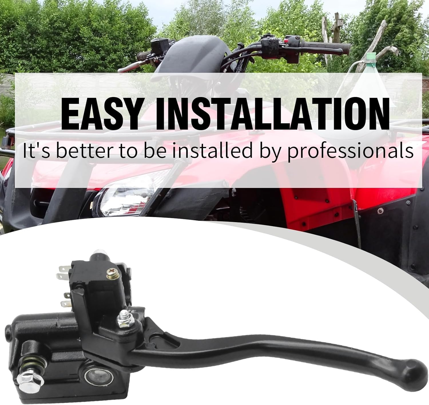 45510-HN8-305 Front Brake Master Cylinder and Dual Brake Switch, Replacement for Honda ATV Foreman 500 TRX500TM/FE/FM/FPE/FPM 2005-2013, Replaces 45510-HP0-A51