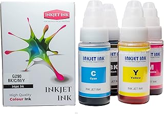 Inkjet Canon Megatank Ink GI-290 - Compatible Canon Pixma Megatank GI 290 Ink Megatank Ink Refill Kit for Canon PIXMA G4210 Canon PIXMA G3200 Canon PIXMA G4200 PIXMA G2200 PIXMA G1000 Printers GI290