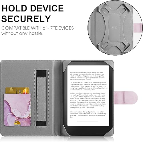Miniatura 2 de Funda universal para Kindle eReader de 7 pulgadas, compatible con PaperwhitePocketbook de 6.8 pulgadas y TolinoKobo Clara 2EKobo Clara HD, 6