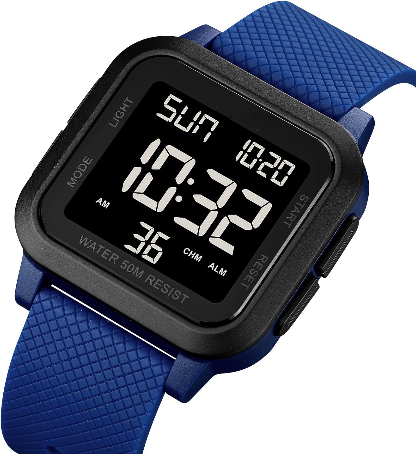 Forrader Mens Sport Digital Watches, Waterproof Outdoor Sport Watch with LED Backlight/Alarm